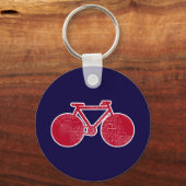 rotes Fahrrad Schlüsselanhänger (Vorderseite)