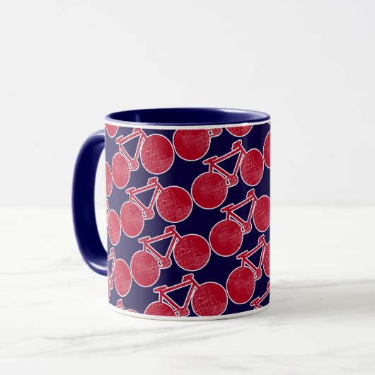 Rotes Fahrrad Tasse (Vorderseite Links)