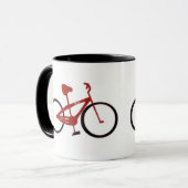 Rotes Fahrrad Tasse (Vorderseite Links)
