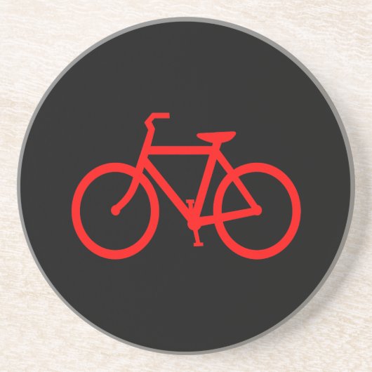 Rotes Fahrrad Untersetzer (Vorne)