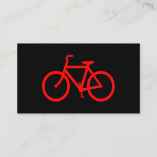 Rotes Fahrrad Visitenkarte