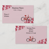 Rotes Fahrrad Visitenkarte (Vorne/Hinten)