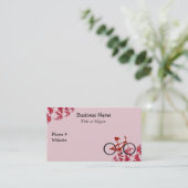 Rotes Fahrrad Visitenkarte (Stehend Vorderseite)