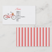 Rotes Fahrrad Visitenkarte (Vorne/Hinten)