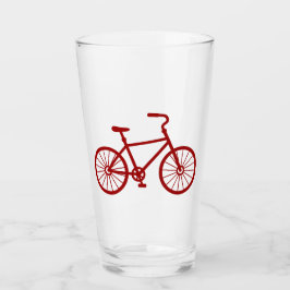 Rotes Fahrradglas Glas