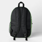 Rotes Fahrradmuster Bedruckter Rucksack (Rückseite)