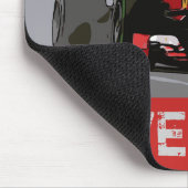 ROTES FAHRZEUG - NIEMALS AUFZUHEBEN MOUSEPAD (Ecke)