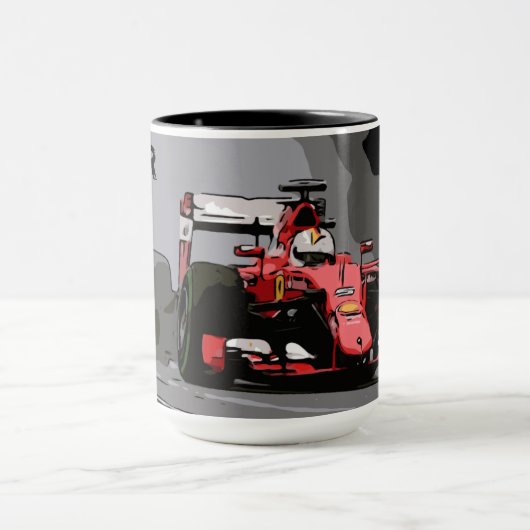 ROTES FAHRZEUG - NIEMALS AUFZUHEBEN TASSE (Zentrum)