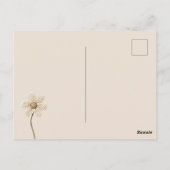 Rotes falsches Strickherz Postkarte (Rückseite)
