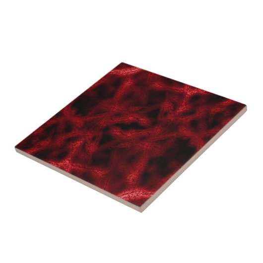 Rotes Fantasiemuster Fliese (Seite)