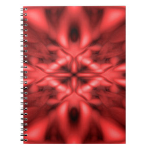 Rotes Fantasiemuster Notizblock