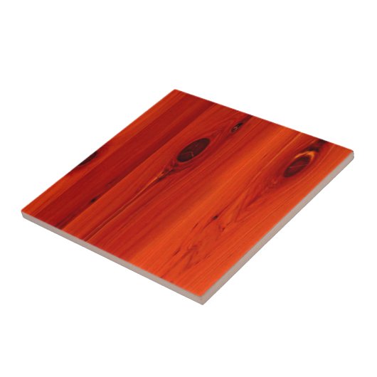 Rotes Farbekirschholzkorn Fliese (Seite)