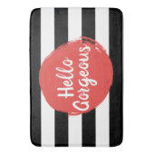 Rotes Farben-hallo herrliches Badematte (Vorderseite Vertikal)