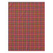 Rotes farbenfrohes Gingham-Karo-Muster Tischdecke (Vorderseite)