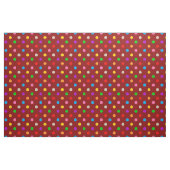 Rotes farbenfrohes Regenbogen-Punkte-Design  Stoff (Fat Quarter (45,7 x 55,9 cm))