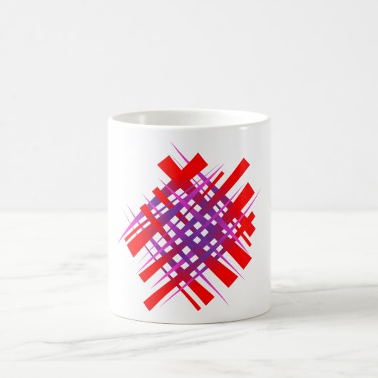 rotes Farbgefälle Kaffeetasse (Mittel)