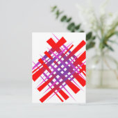 rotes Farbgefälle Postkarte (Stehend Vorderseite)