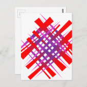 rotes Farbgefälle Postkarte (Vorne/Hinten)