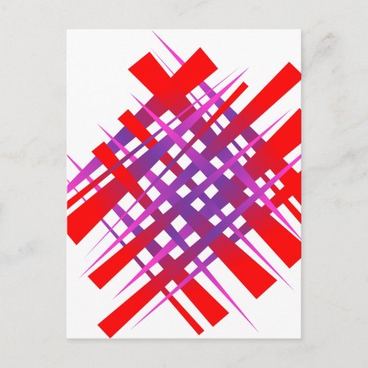 rotes Farbgefälle Postkarte (Vorderseite)