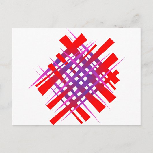 rotes Farbgefälle Postkarte (Vorderseite)
