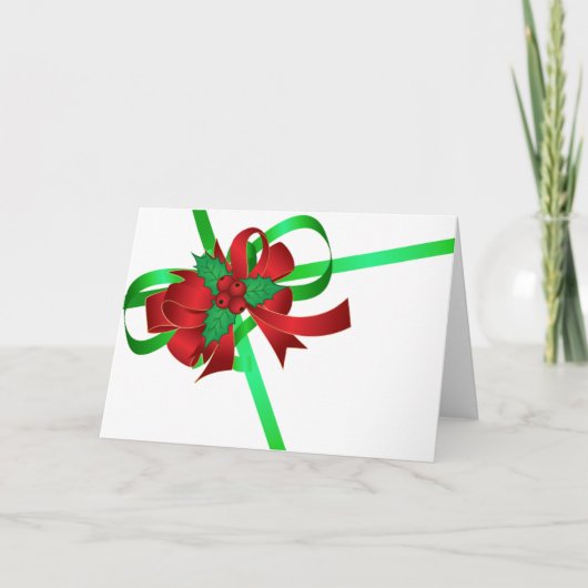 Rotes Feiertagskarte (Vorderseite)