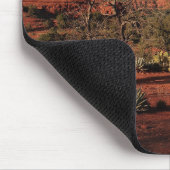 Rotes Felsen-Land Mousepad (Ecke)