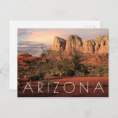 Rotes Felsen-Land Postkarte (Vorne/Hinten)