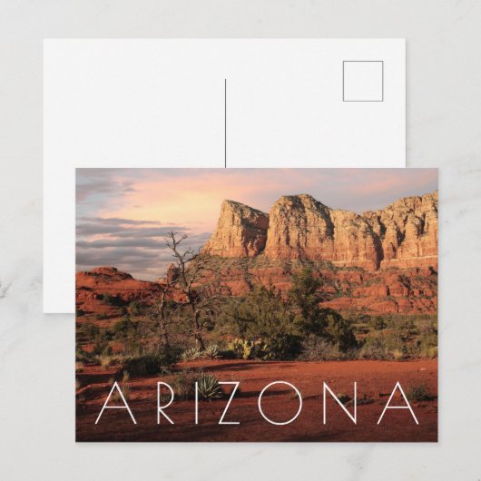 Rotes Felsen-Land Postkarte (Vorne/Hinten)