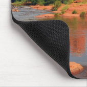 Rotes Felsen-Überfahrt mousepad (Ecke)