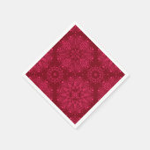 Rotes festes Muster Serviette (Ecke)