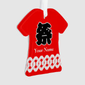 Rotes Festival Happi Coat Ornament (Vorderseite)