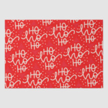 Rotes Festliches Ho Ho Ho Weihnachts-Verpackungspa