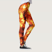 Rotes Feuer Leggings (Rechts)