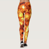 Rotes Feuer Leggings (Rückseite)