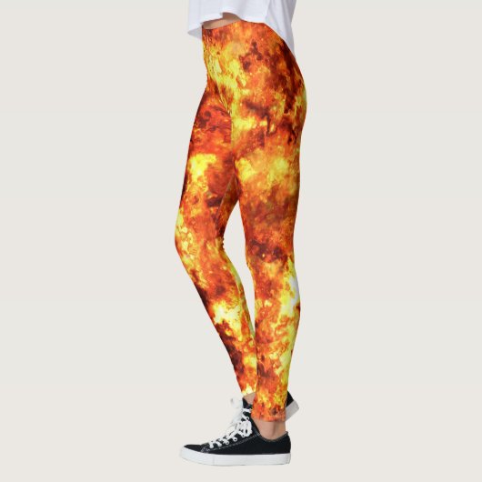 Rotes Feuer Leggings (Links)