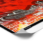 Rotes Feuer Poster (Ecke)