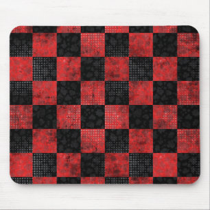 rotes Feuer Schach  Mousepad