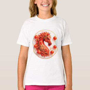 Rotes Feuerpferd - Neujahrsfeier 2026 - Design T-Shirt
