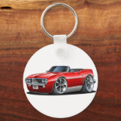 Rotes Feuervogelkonvertible 1967 Schlüsselanhänger (Vorderseite)