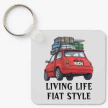 Rotes Fiat-Auto