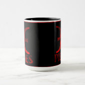 Rotes Fisch-Horoskop-Symbol Tasse (Zentrum)
