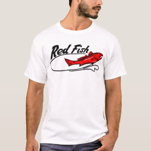 Rotes Fisch-T-Shirt T-Shirt