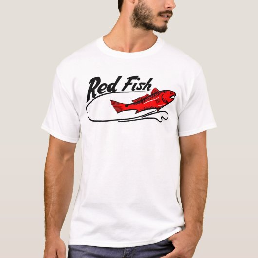 Rotes Fisch-T-Shirt T-Shirt (Vorderseite)