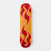 Rotes Flammen-Brett Skateboard (Vorne)
