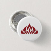 rotes Flammenlogo auf Knopf Button (Vorne & Hinten)