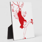 rotes Flapper-Mädchen Fotoplatte (Seite)