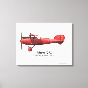 Rotes Fliegen-As Baron-Manfred von Richthofen Leinwanddruck