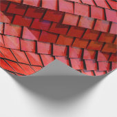 Rotes Fliesenbild Geschenkpapier (Ecke)