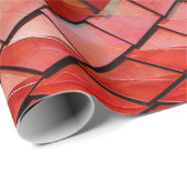 Rotes Fliesenbild Geschenkpapier (Rolleneckpunkt)