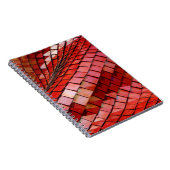 Rotes Fliesenbild Notizblock (Rechte Seite)